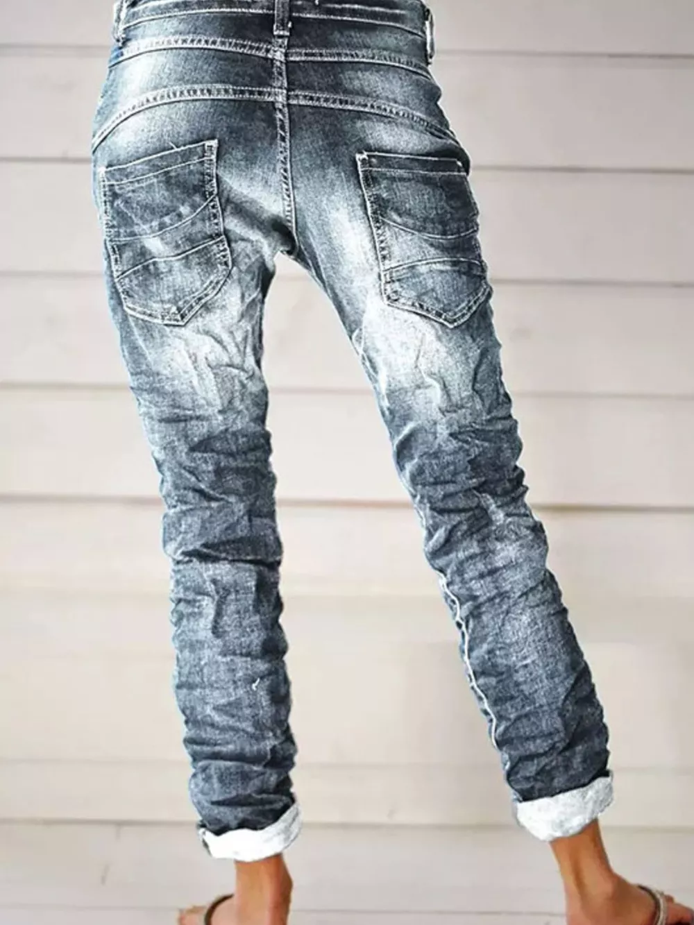 Full Size Washed Button-Fly Jeans Plus Size, image 11
