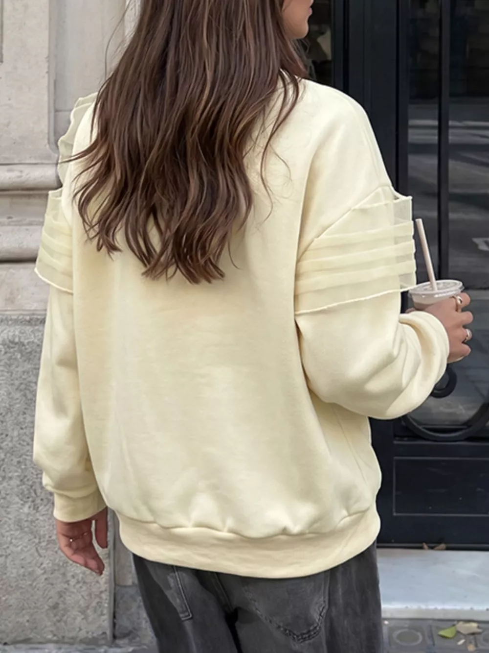 Bow Round Neck Long Sleeve Sweatshirt, image 6