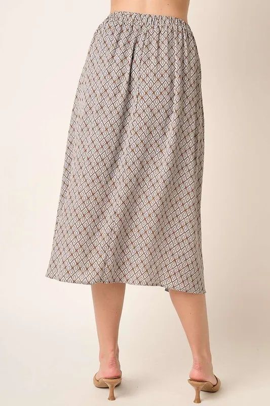 Printed Midi Skirt, image 3
