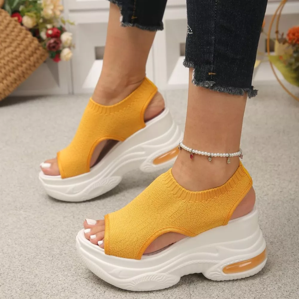 Peep Toe Platform Sandals, image 9