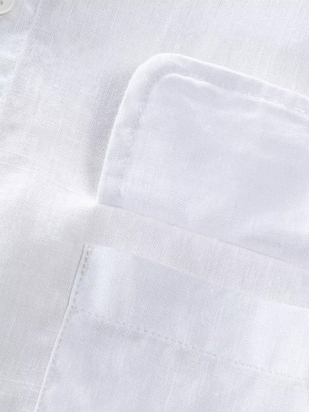 Men's Plus Size Casual Contrast Trim Half Sleeve Shirt, image 3