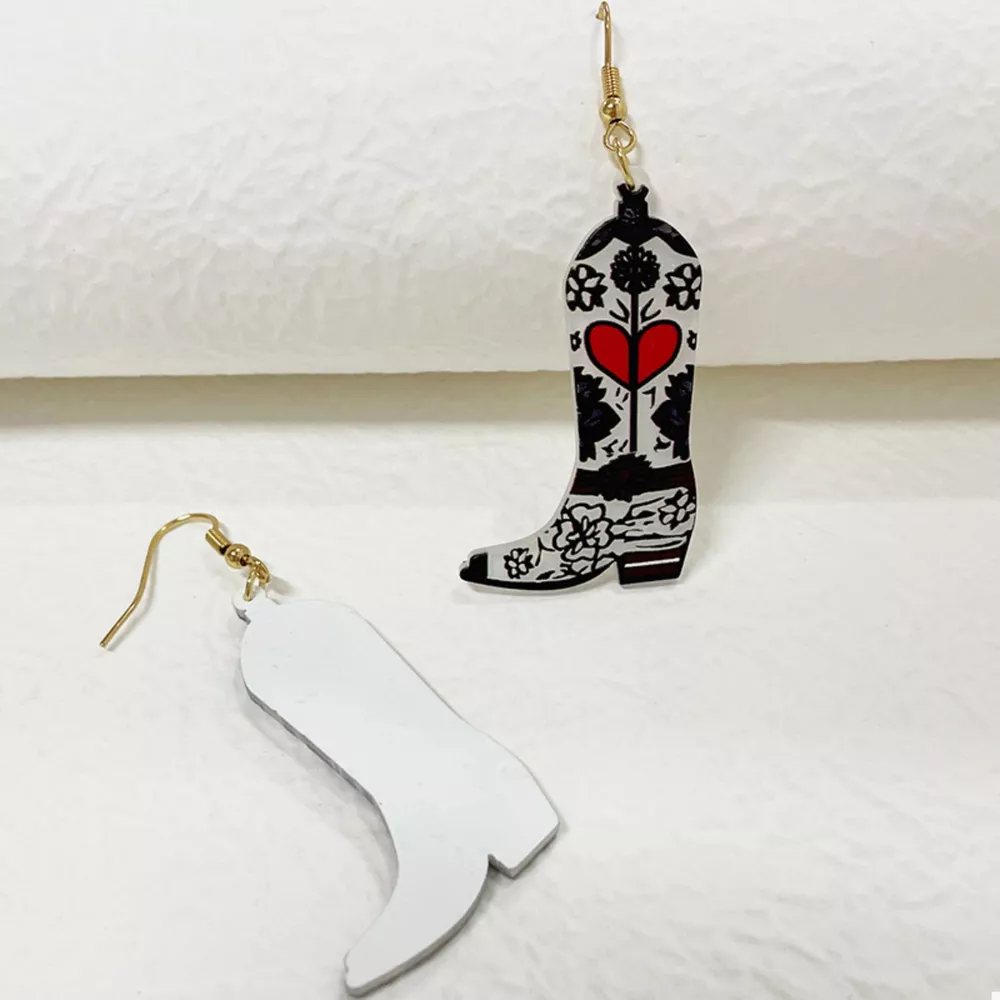 Cowboy Boot Dangle Earrings, image 3