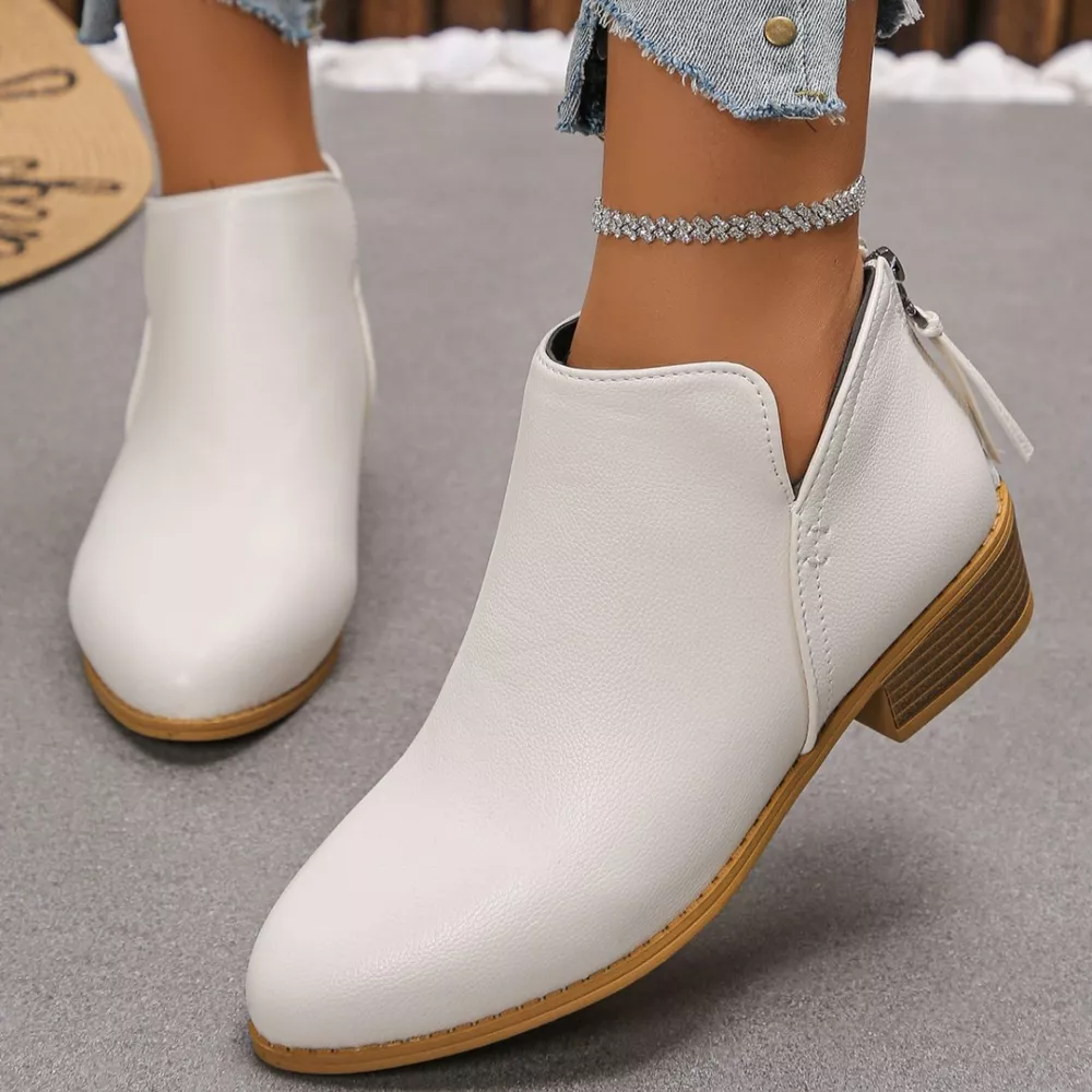 Point Toe Block Heels Boots, image 7