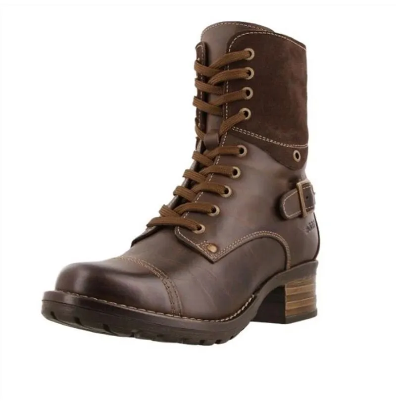 Lace-Up Block Heel Boots, image 2