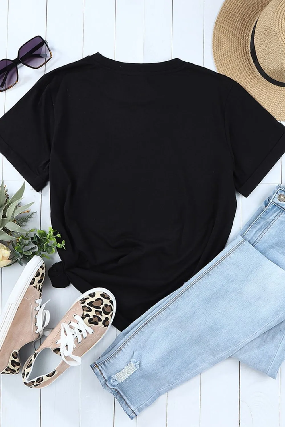 Sequin Bunny Doll Short Sleeve T-Shirt, image 2
