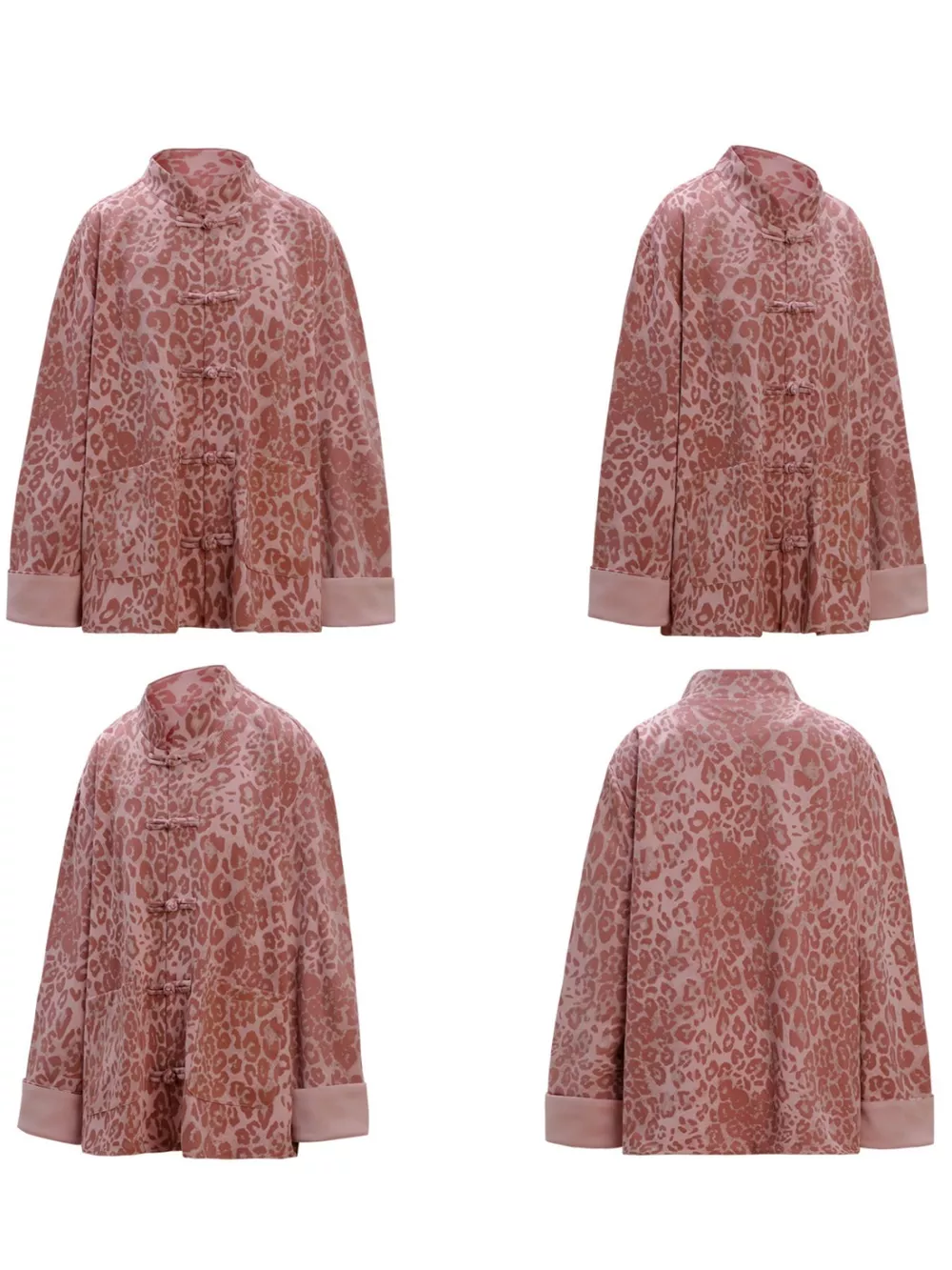 Men's Leopard Button Up Long Sleeve Shirt, image 4