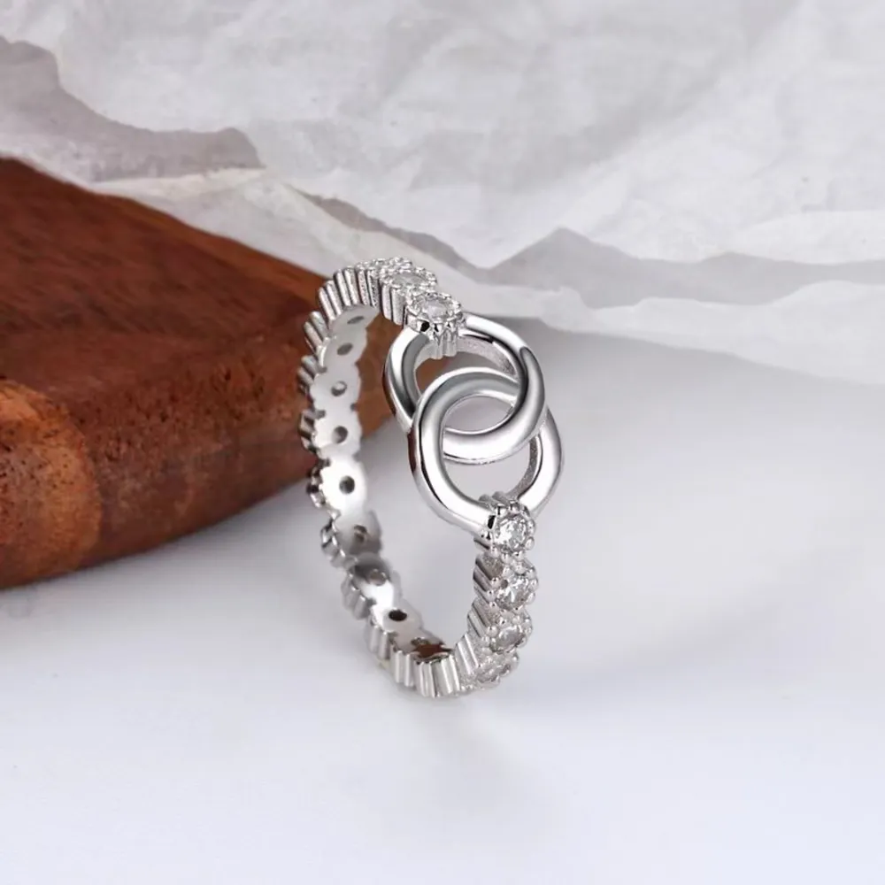 925 Sterling Silver Zircon Ring, image 2