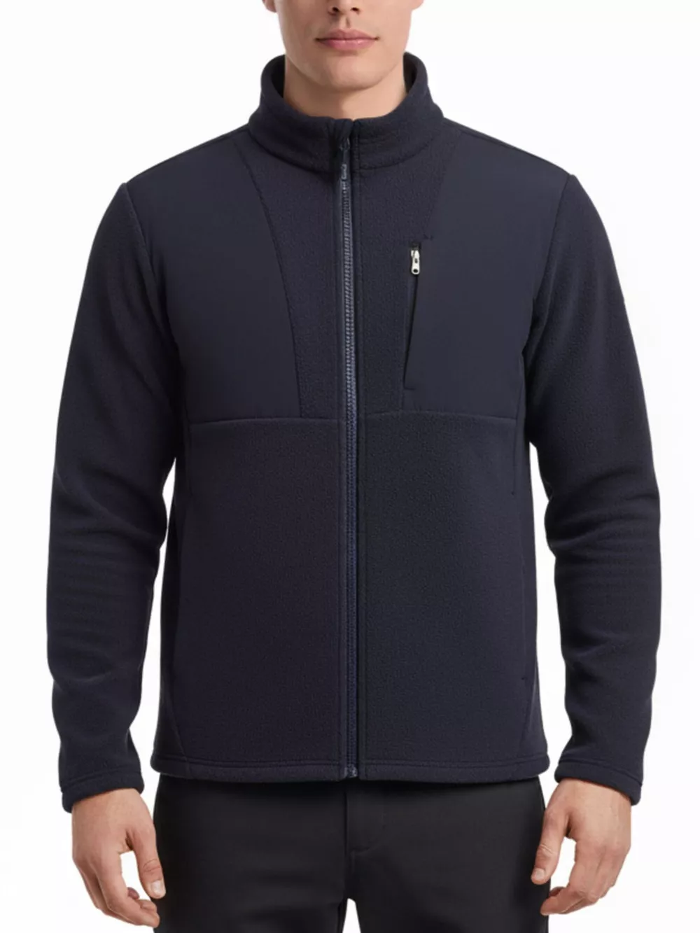 Men's Plus Size Full- Fleece Jacket, image 2