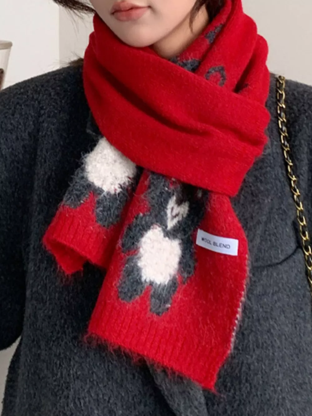 Koala Pattern Winter Scarf, image 12