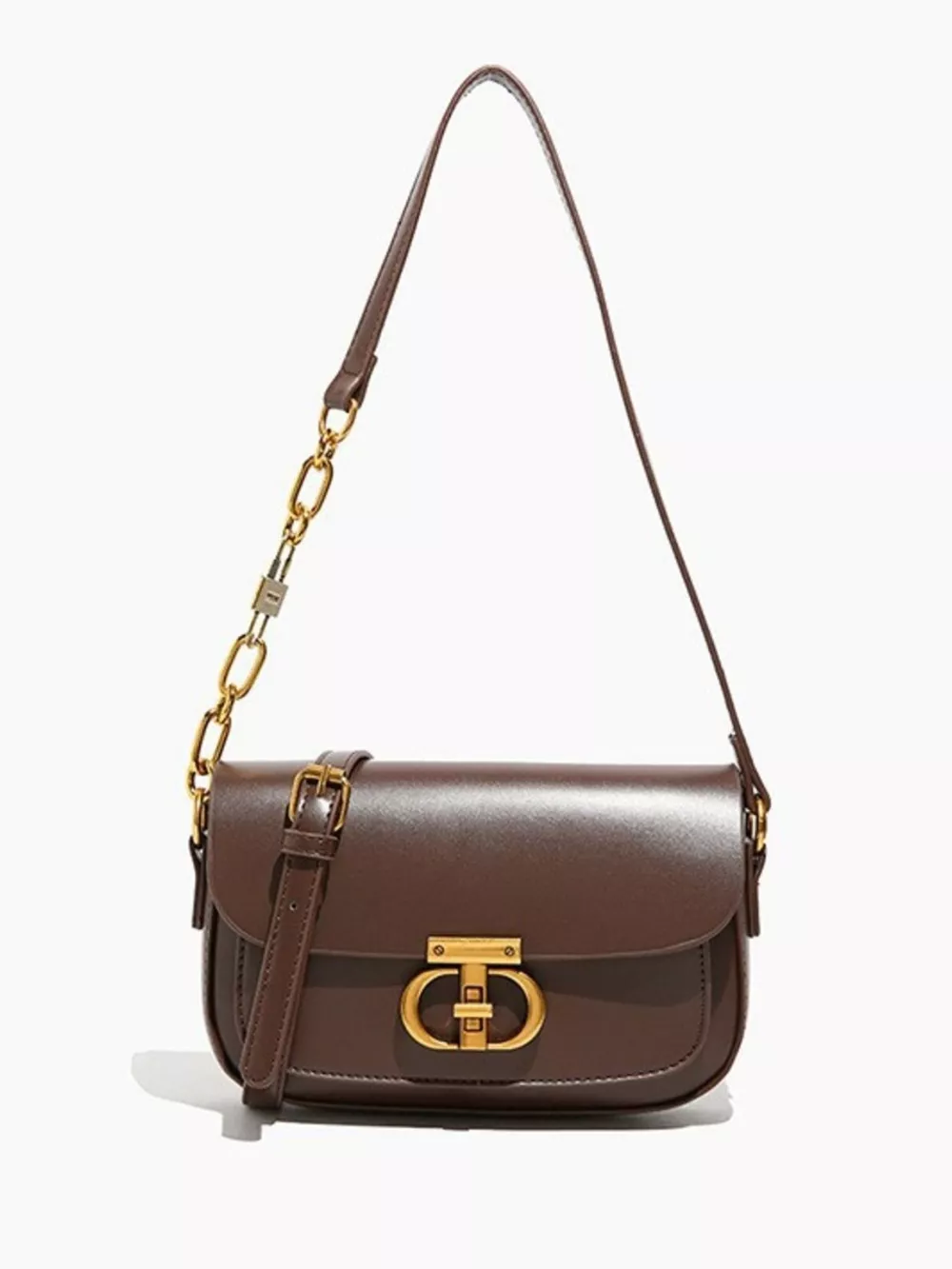 Leather Flap Shoulder Bag, image 3