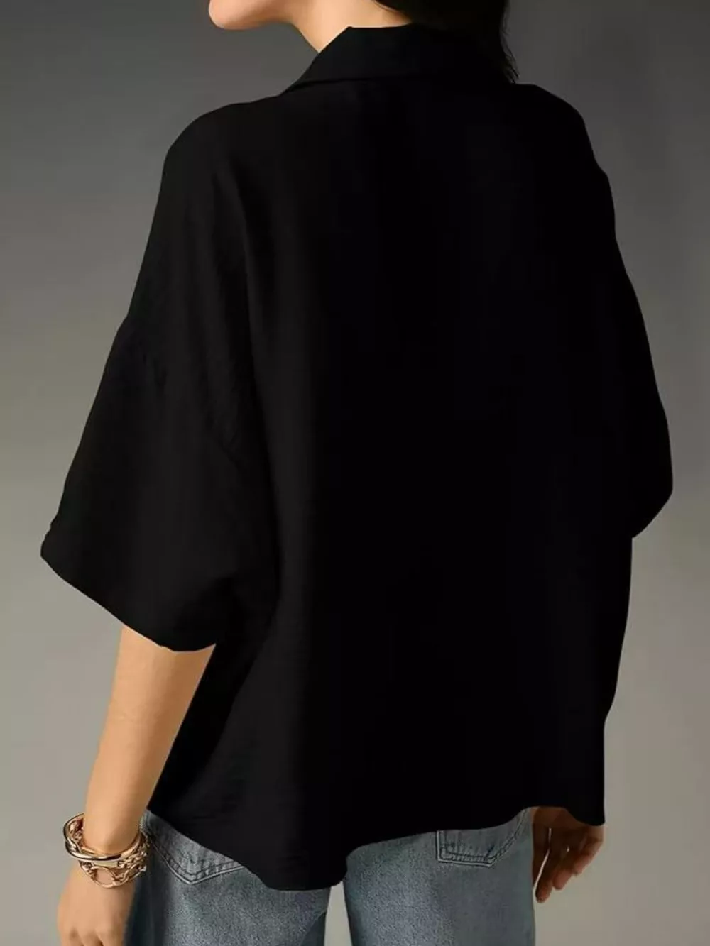 Relaxed Fit Half Sleeve Blouse, image 9