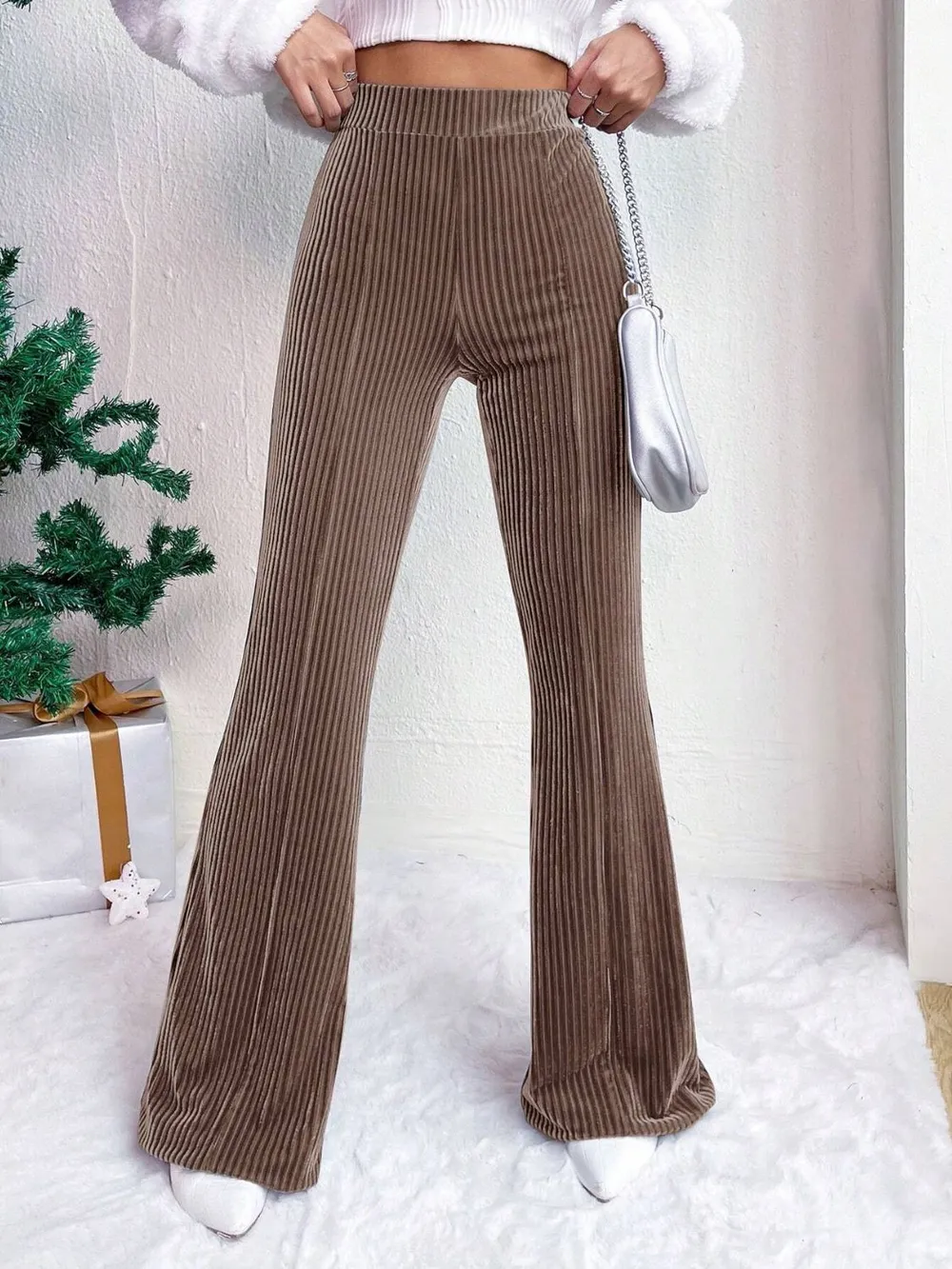 High Waist Flare Pants, image 2