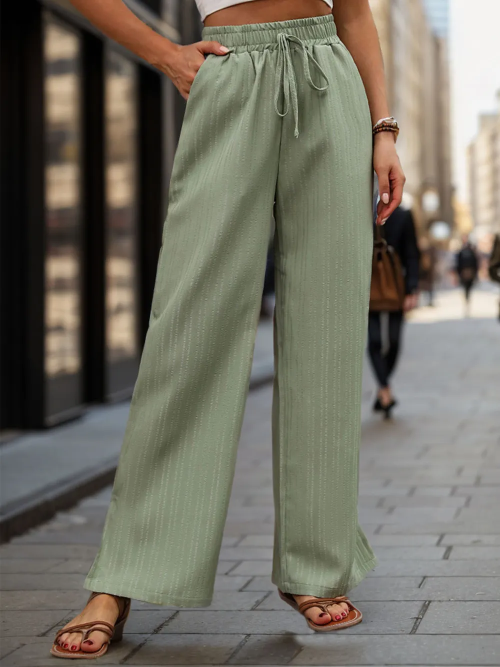 High Waist Wide Leg Pants, image 3