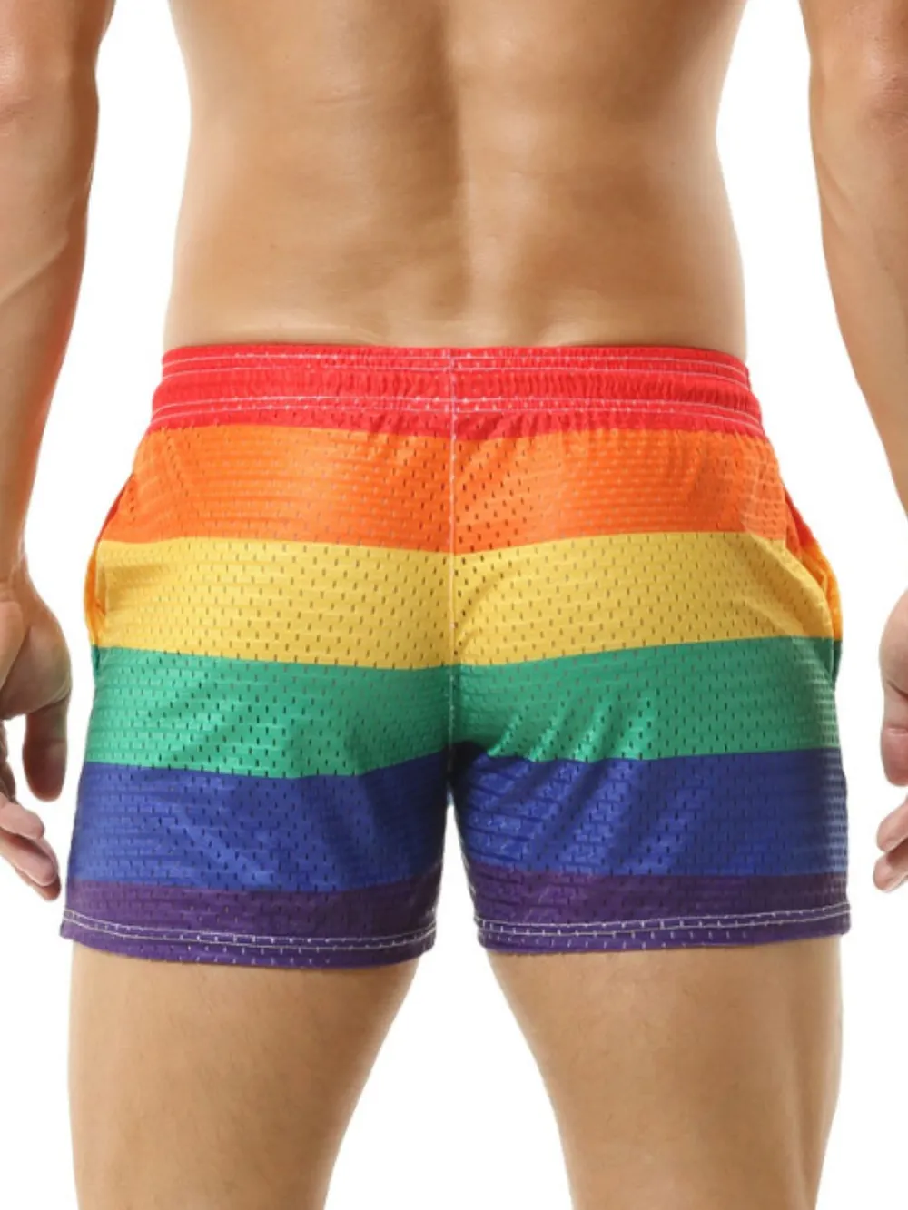 Men's Color Block Drawstring Shorts, image 2