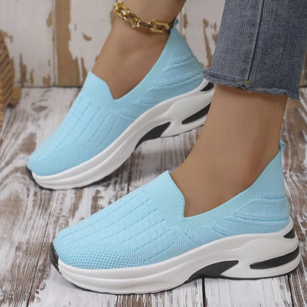 Round Toe Mesh Slip-Ons, image 3