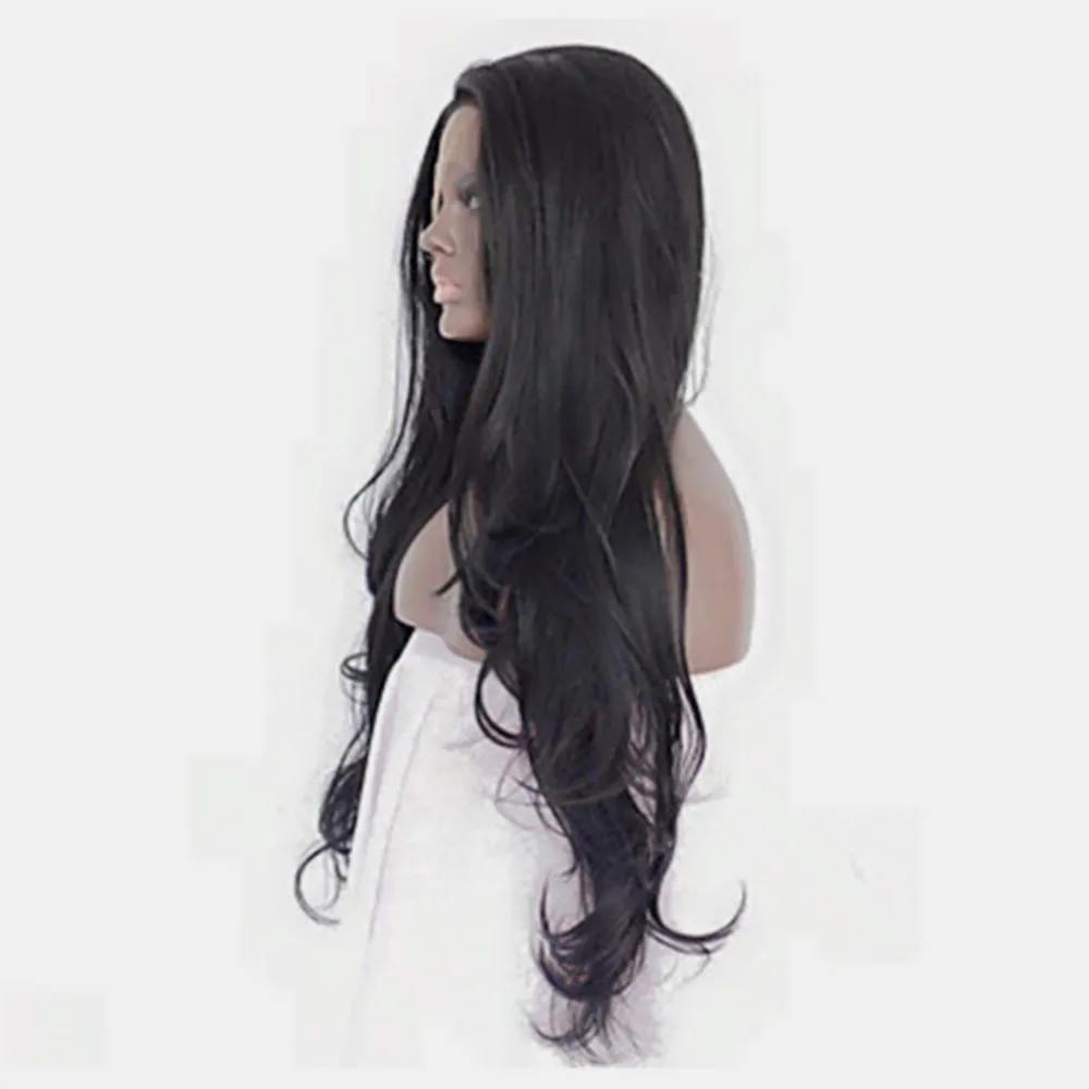13*3" Lace Front Wigs Synthetic Long Wavy 24" 130% Density, image 3