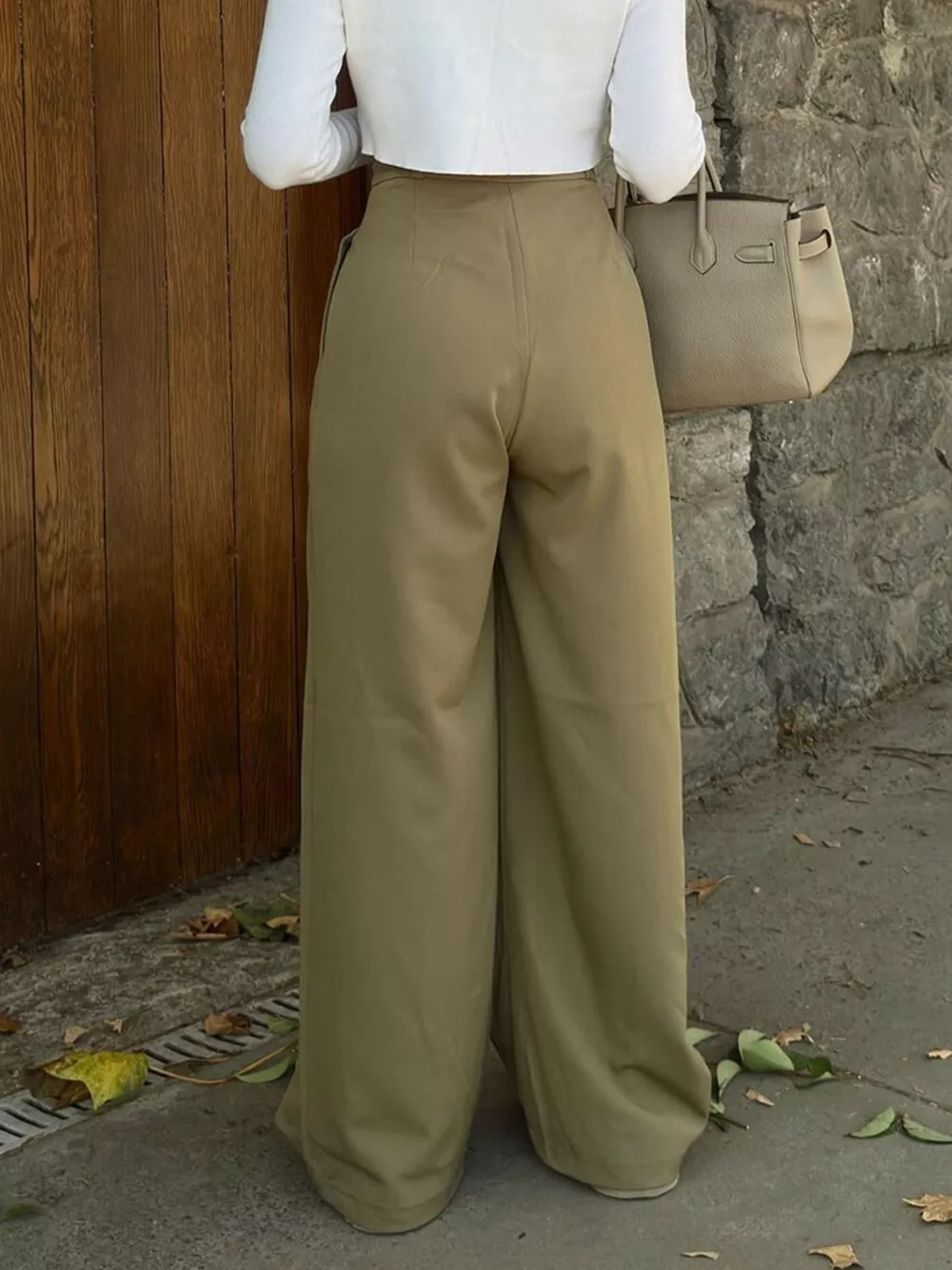 High-Waisted Pleated Wide-Leg Pants, image 23