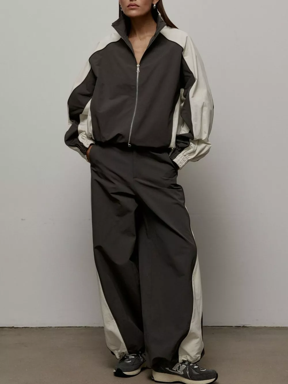 Color Block Zip Up Outerwear and Pants Set, image 12