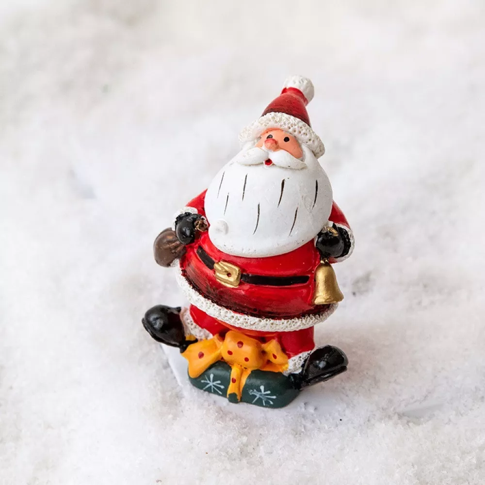 Christmas Santa Claus Miniature Figurine Ornament, image 8