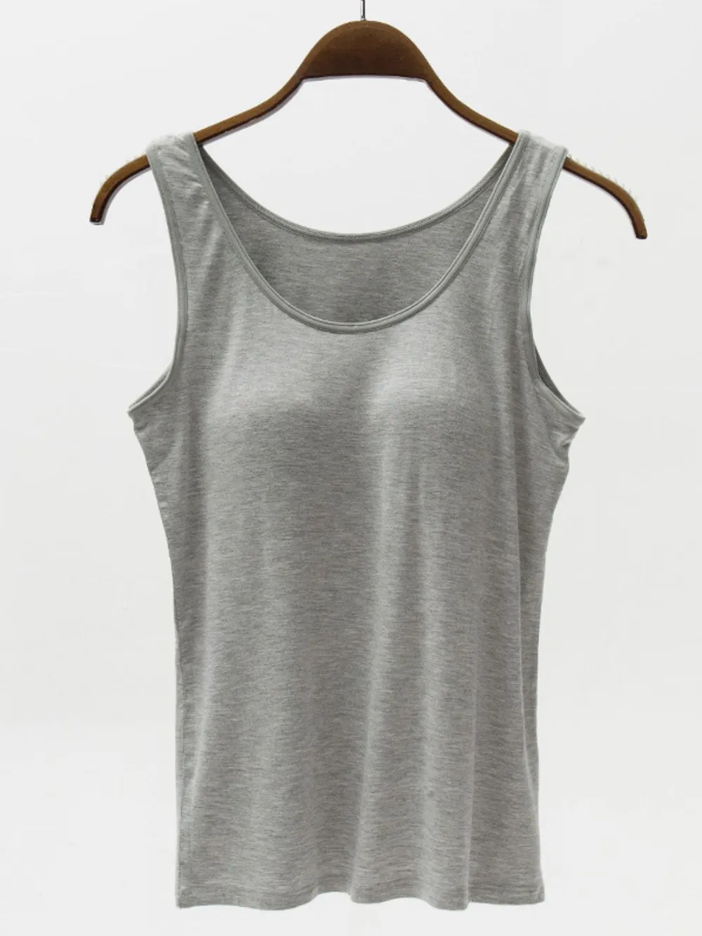 Full Size Wide Strap Modal Tank with Bra, image 3