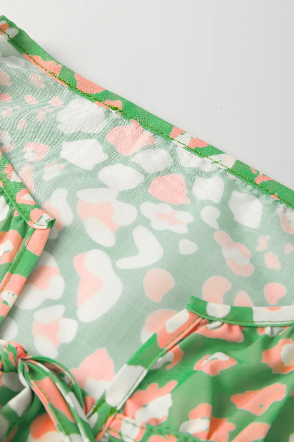 Floral Print Ruffle Sleeve Blouse, image 4