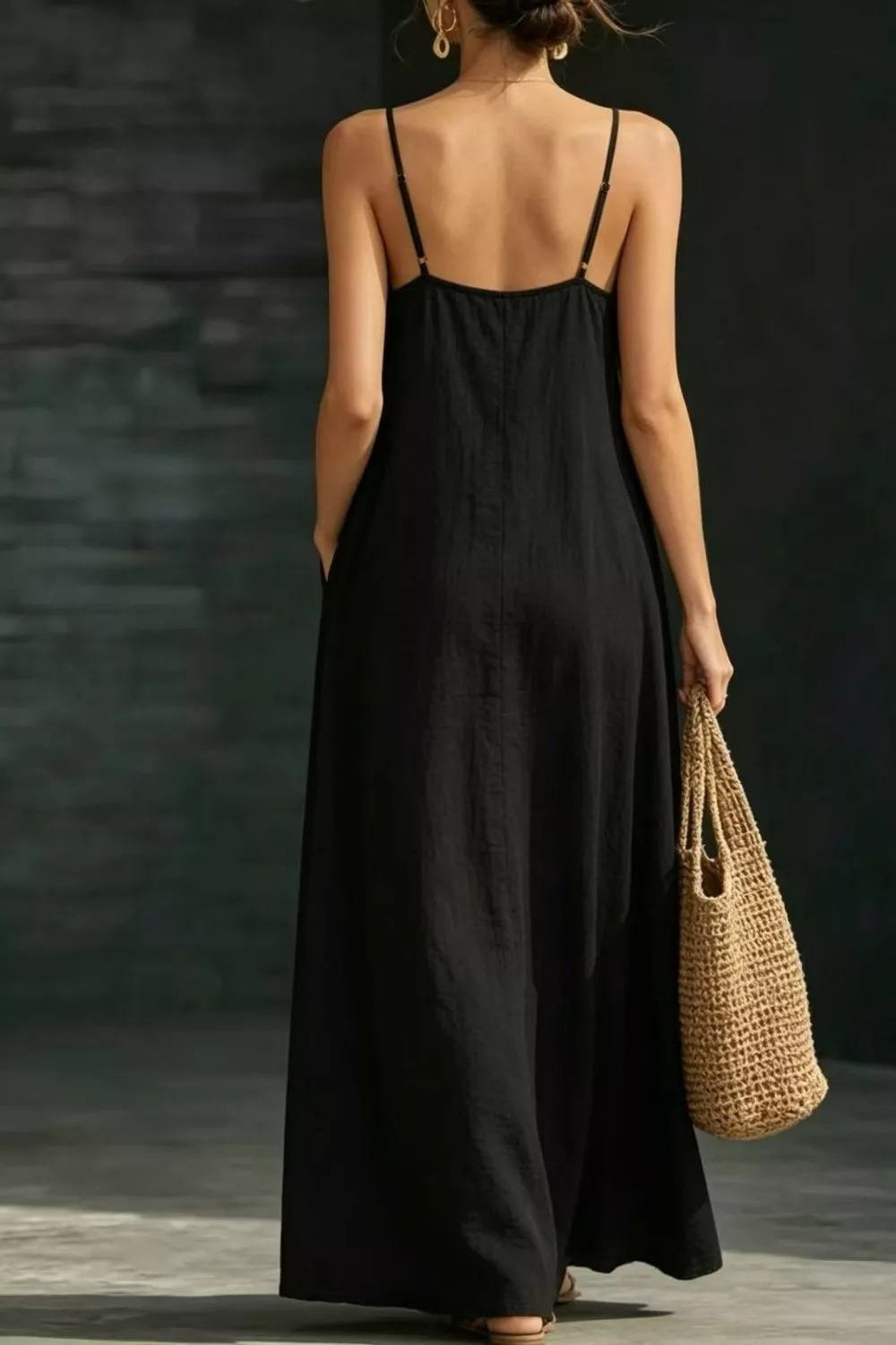 Sleeveless Loose Fit Maxi Dress, image 6