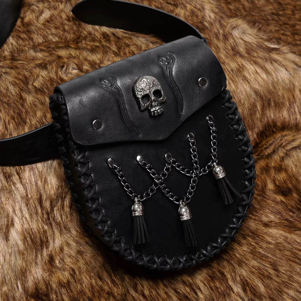 Medieval Faux Leather Belt Coin Pouch, image 2
