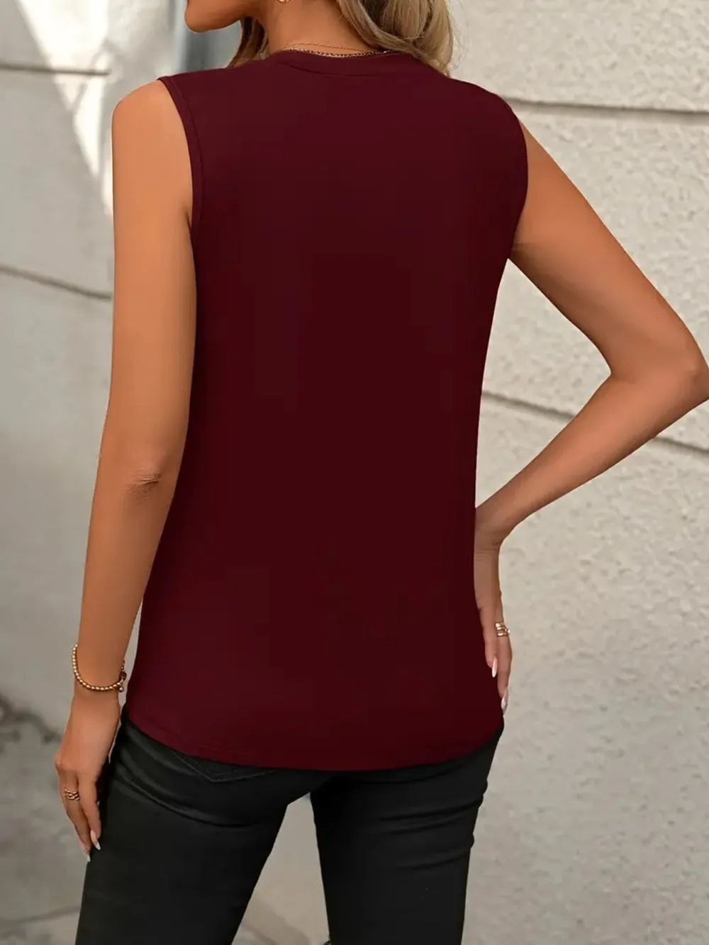 Round Neck Sleeveless Tank, image 15