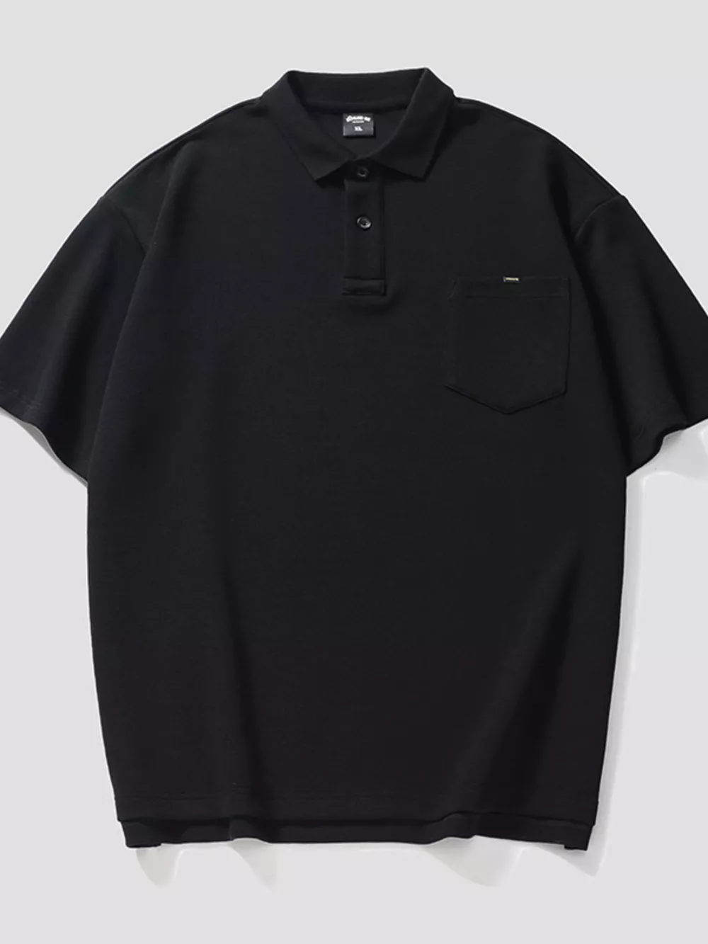 Men's Plus Size Casual Loose Fit Pocketed Polo