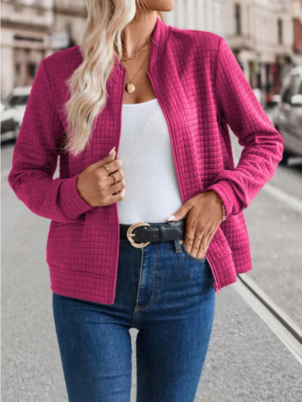 Zip Up Long Sleeve Jacket, image 17