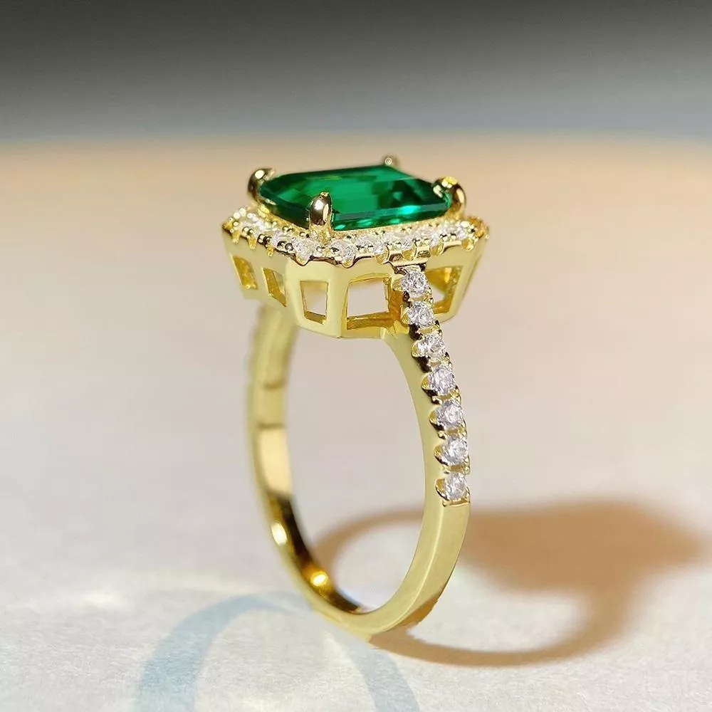 925 Sterling Silver Zircon Geometric Ring, image 7