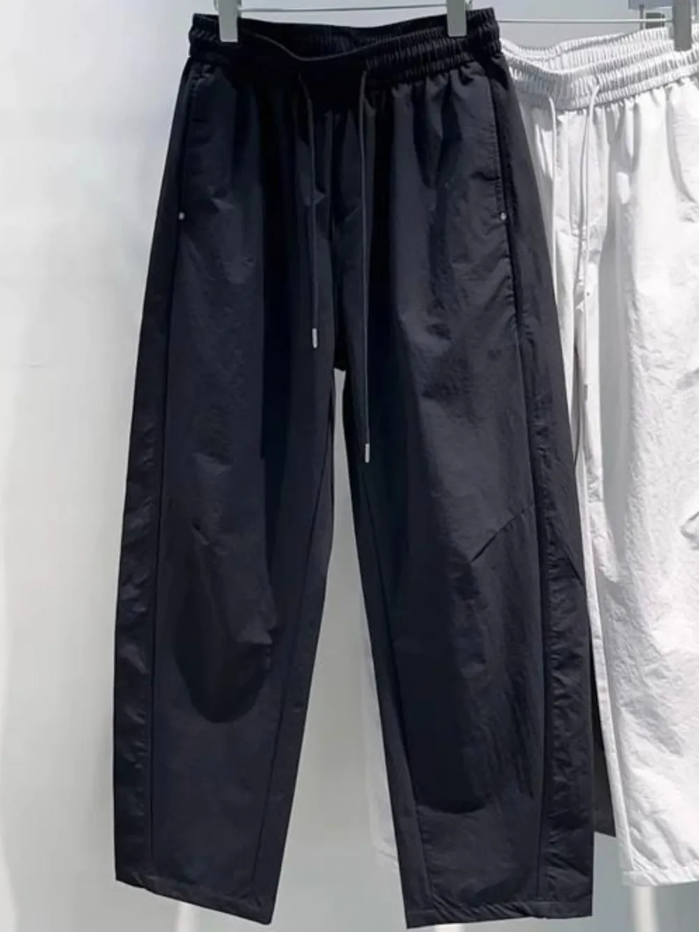 Men's Plus Size Drawstring Wide Leg Pants