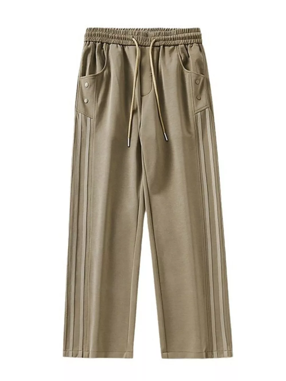 Men's Full Size Drawstring Wide Leg Casual Pants Plus Size, image 4