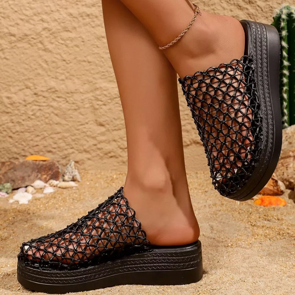 Round Toe Platform Sandals, image 5