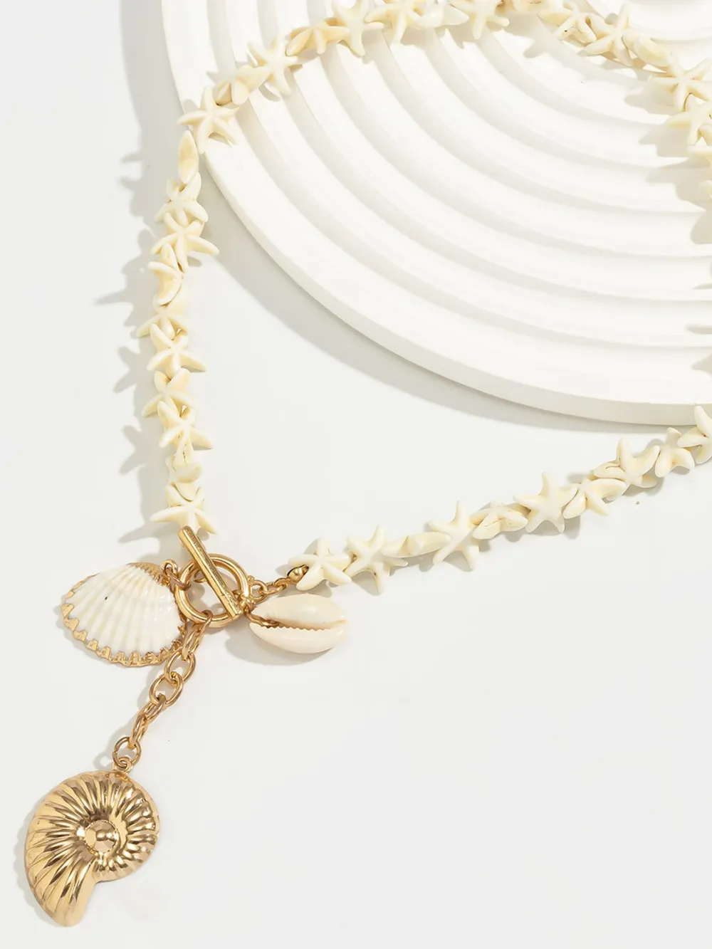 Starfish Shell Pendant Necklace, image 2