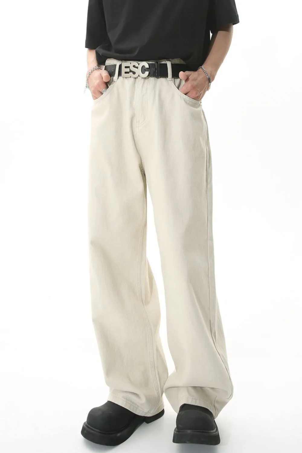 Men's Mid-Rise Straight-Leg Jeans