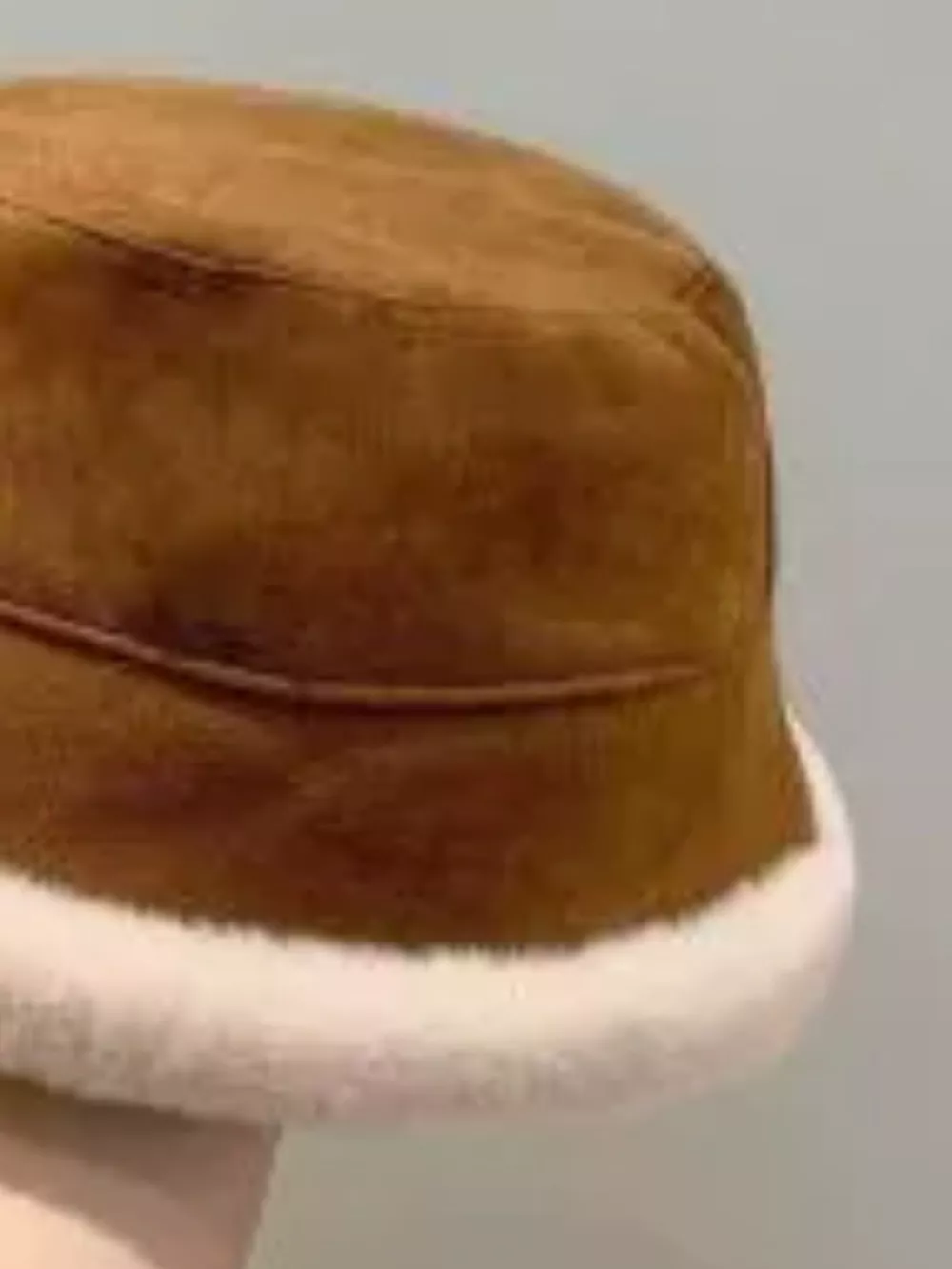Children's Warm Plush Trim Bucket Hat, image 8