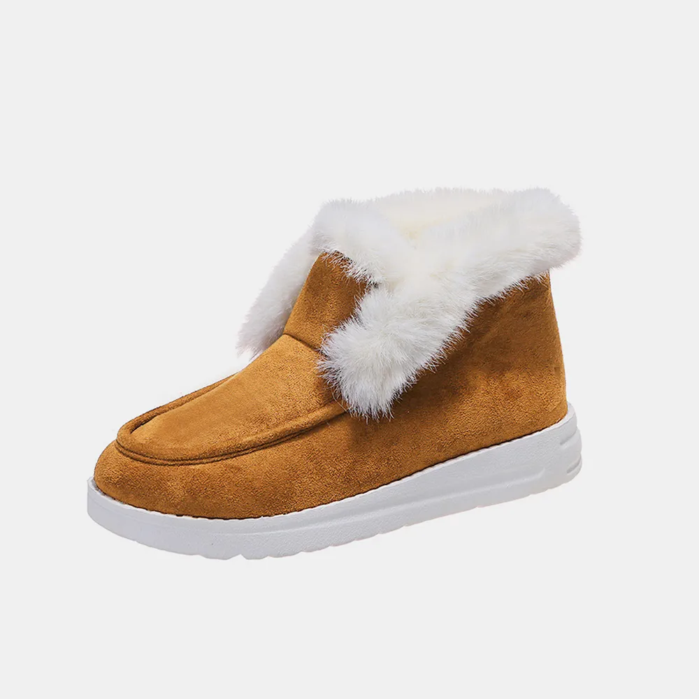 Furry Suede Snow Boots, image 3