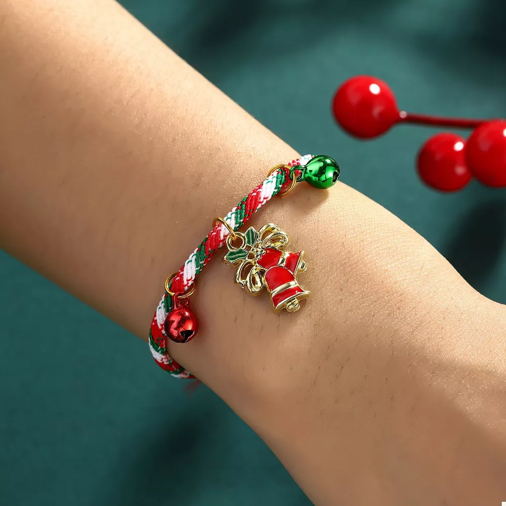 Christmas Charm Braided Rope Bracelet, image 5