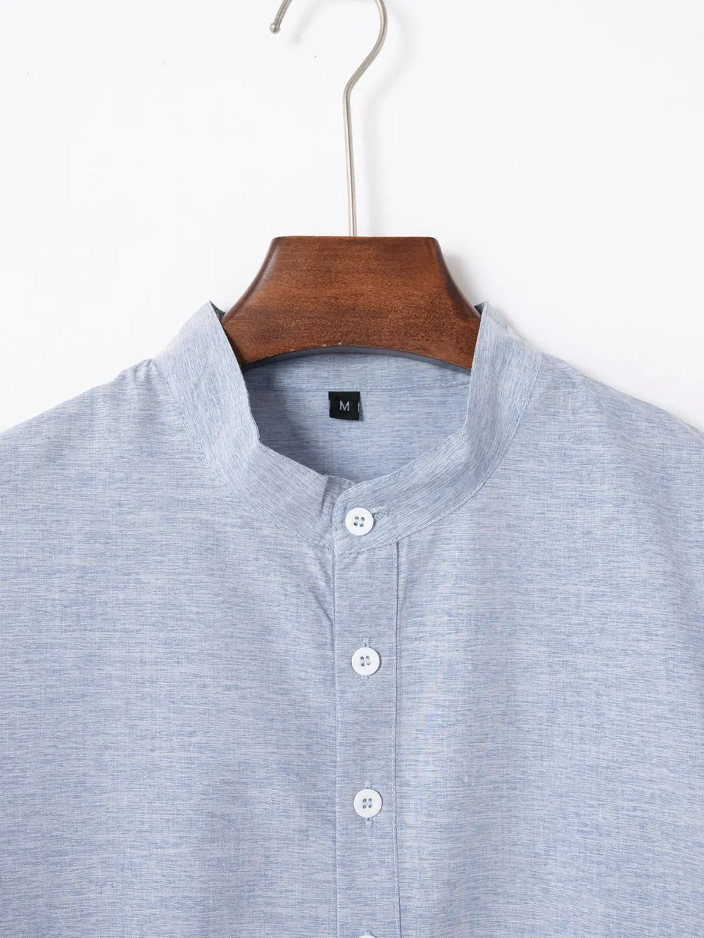 Men's Full Size Button Detail Short Sleeve Polo Plus Size, image 2
