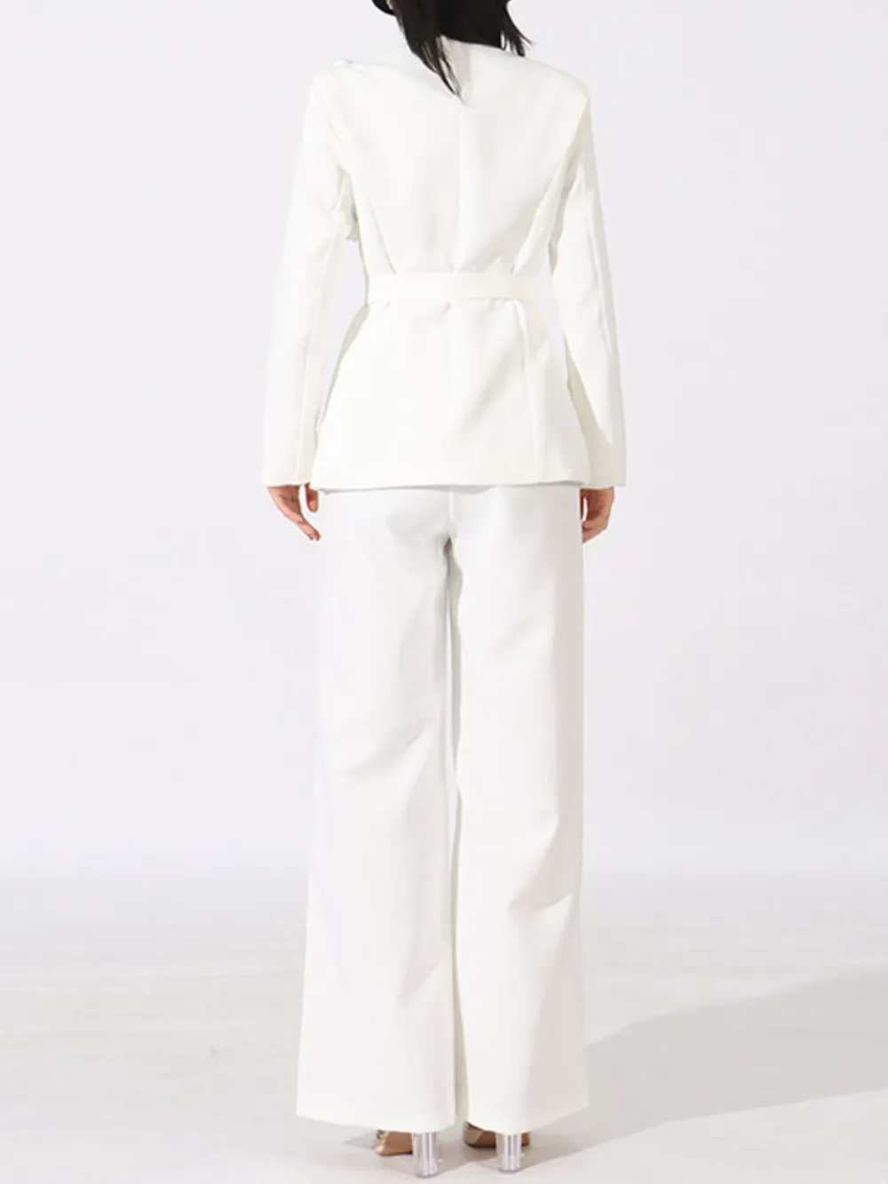 Flower Long Sleeve Blazer and Pants Set, image 8