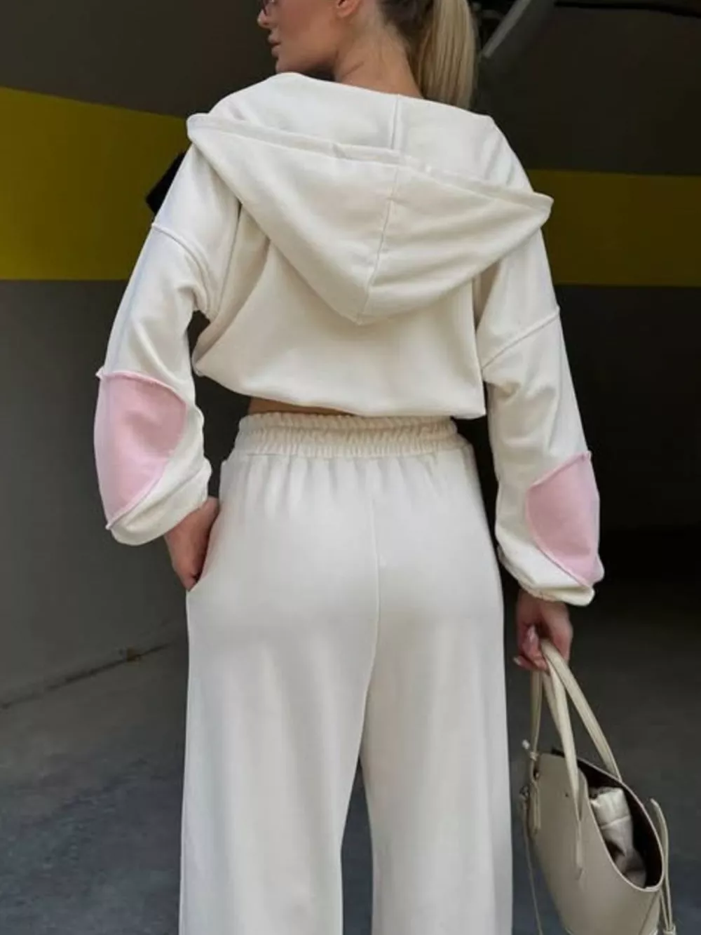 Zip Up Hoodie and Wide-Leg Pants Set, image 10