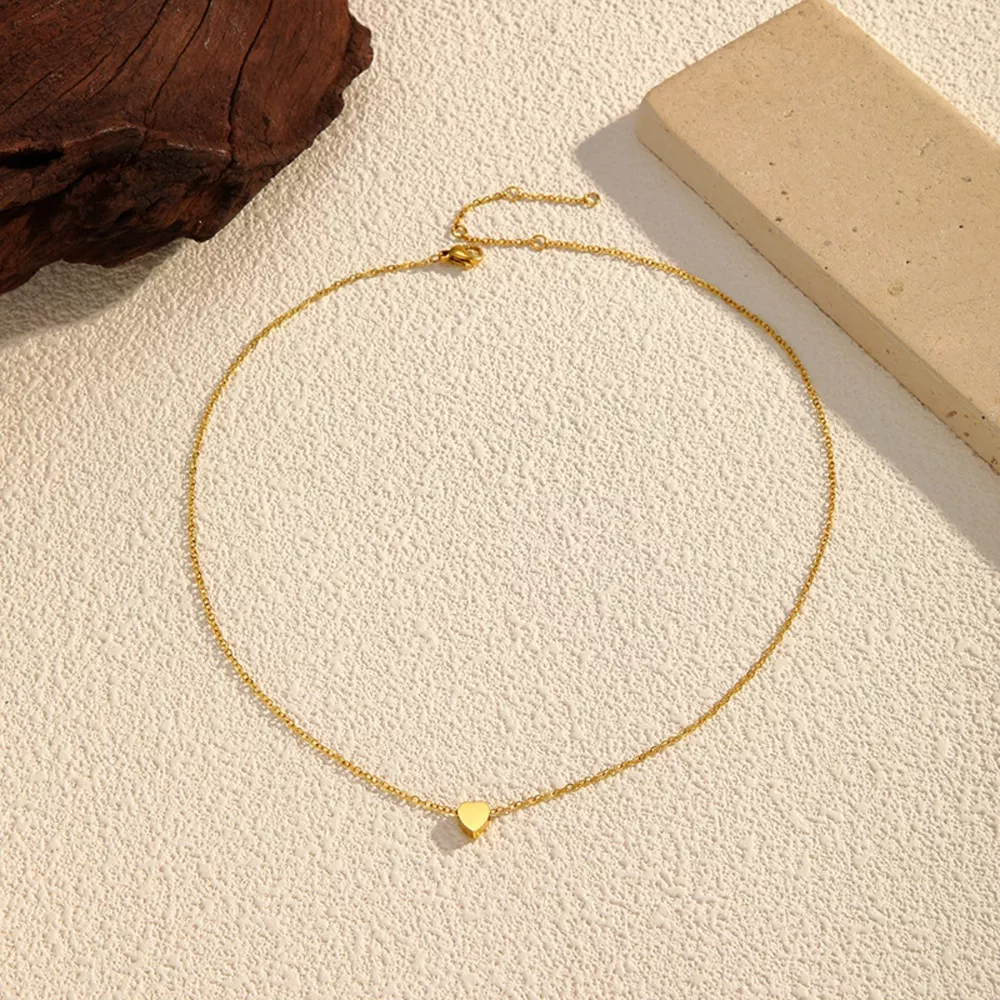 18K Gold-Plated Heart Pendant Necklace, image 3