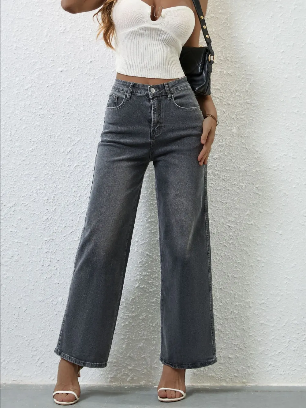 High Rise Wide Leg Jeans, image 9