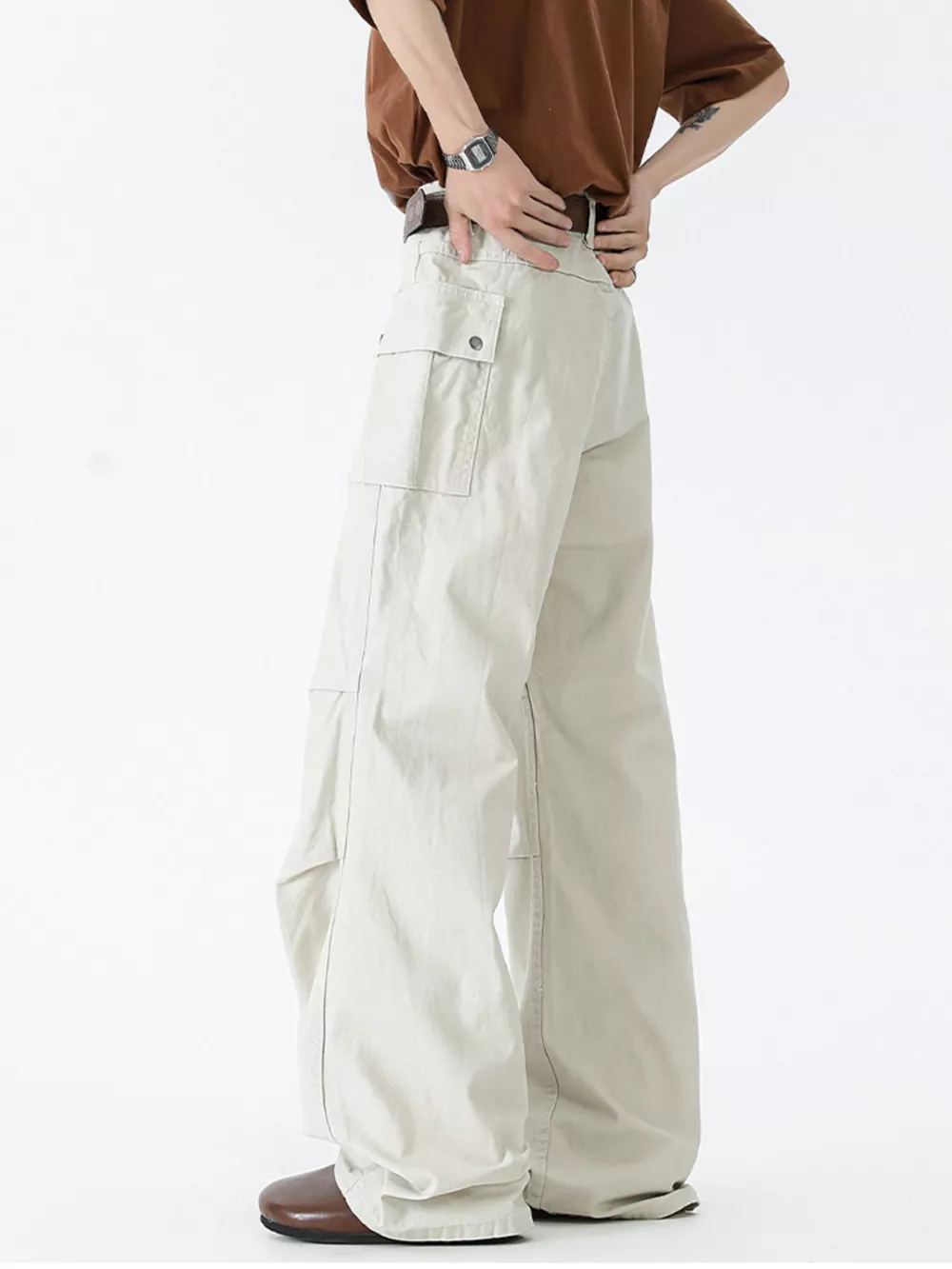 Men's Wide Leg Jeans, image 3