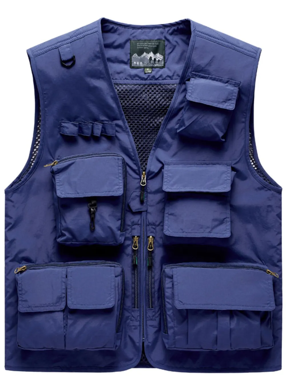 Men's Full Size Mesh Zip Up Vest Plus Size, image 3