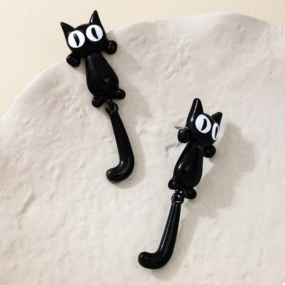 Alloy Cat Earrings, image 3