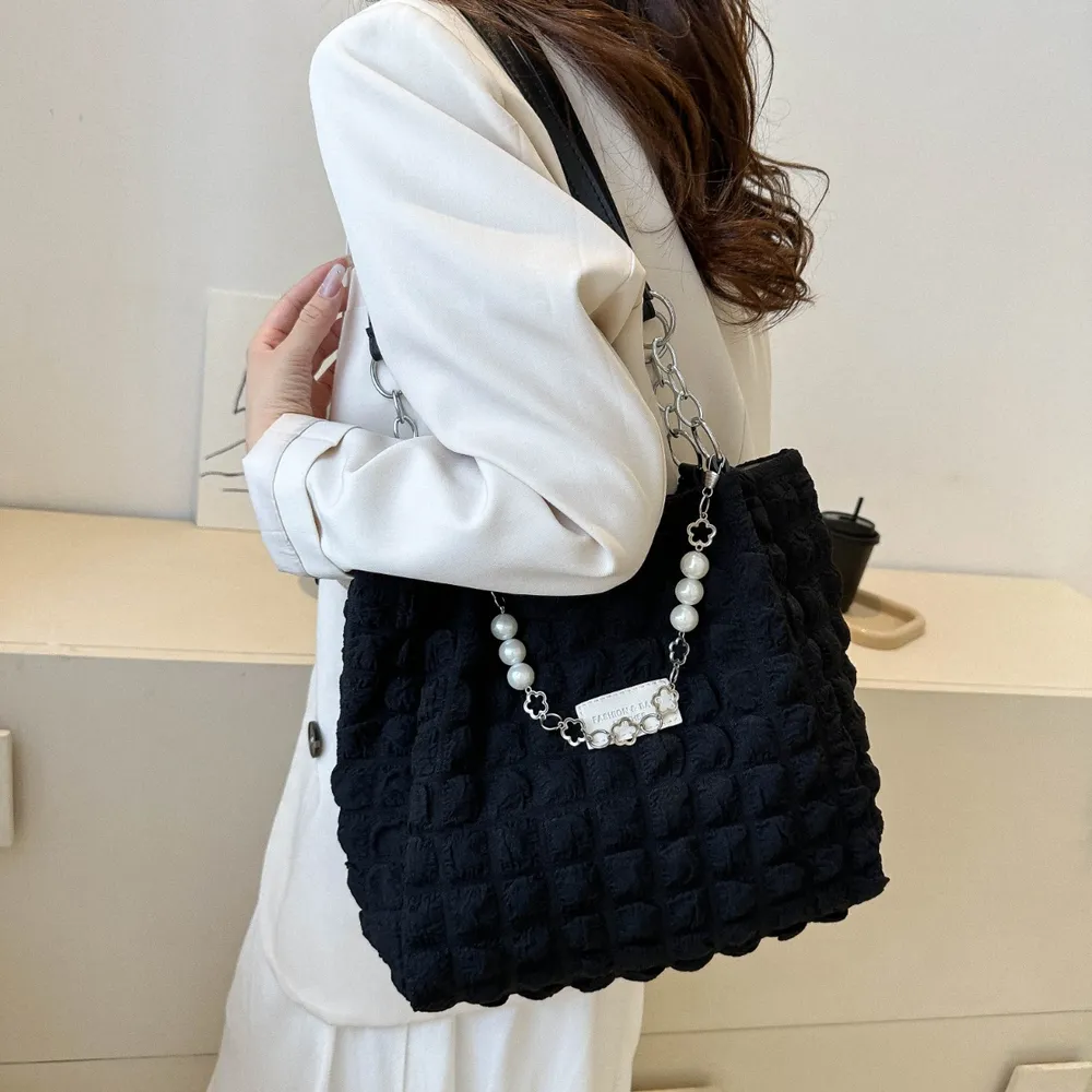 Bubble Textured Tote Bag, image 23