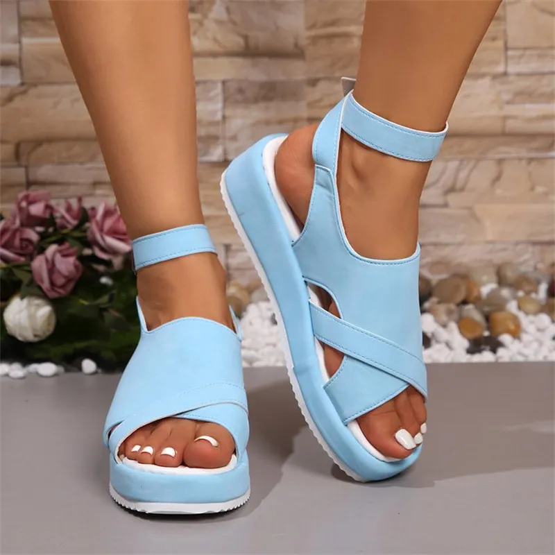 Cutout Platform Sandals, image 3