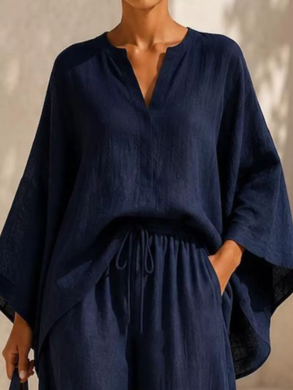 Full Size Loose Fit Top and Wide-Leg Pants Set Plus Size, image 15